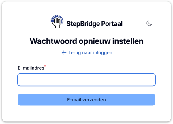 Wachtwoord opnieuw instellen