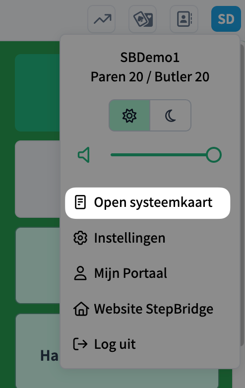 Kies systeemkaart