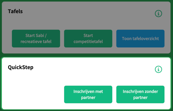Het QuickStep-blok in het overzicht